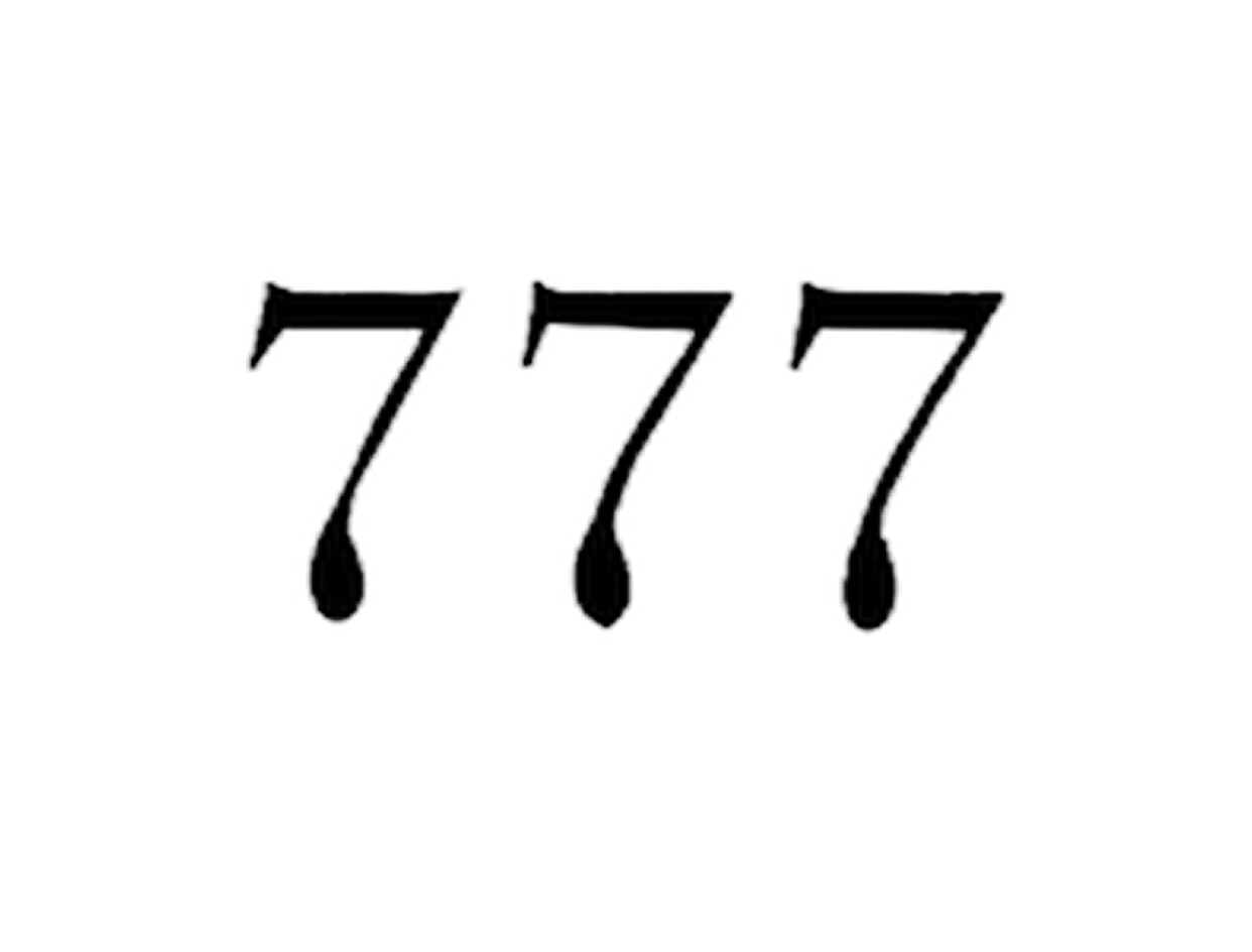 Flash-Motiv: 777 Angel number