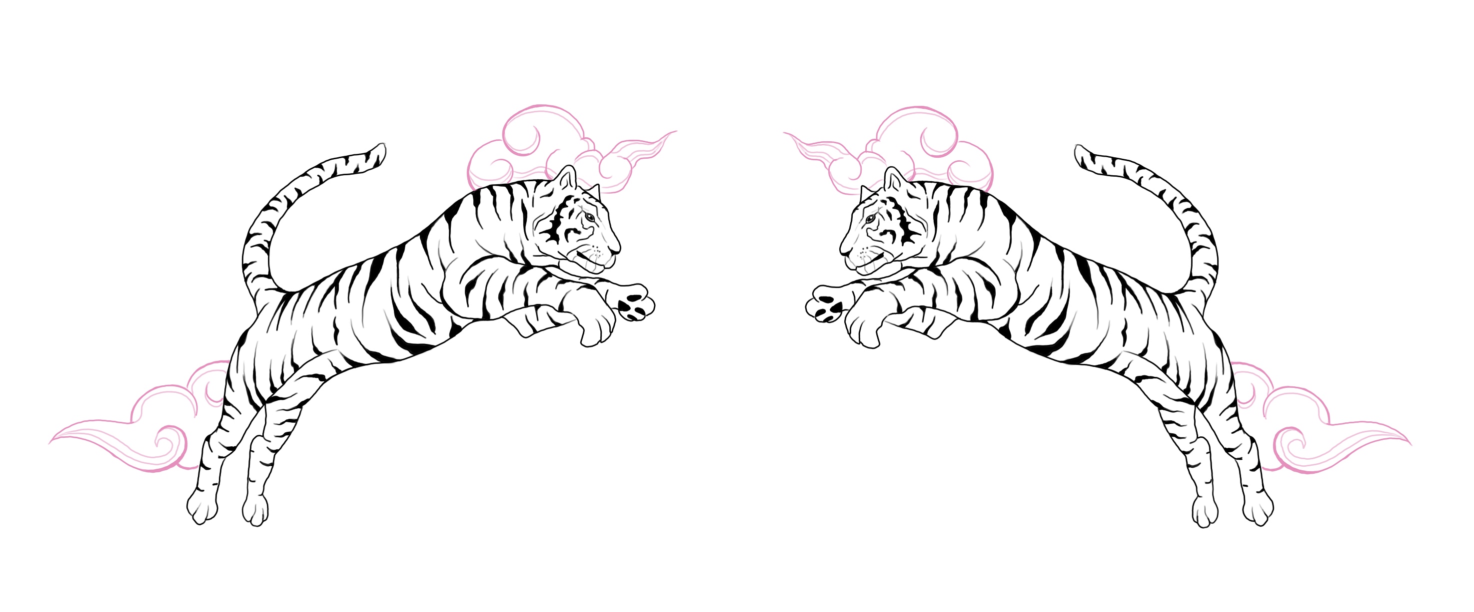 Flash-Motiv: Jumping Tigers