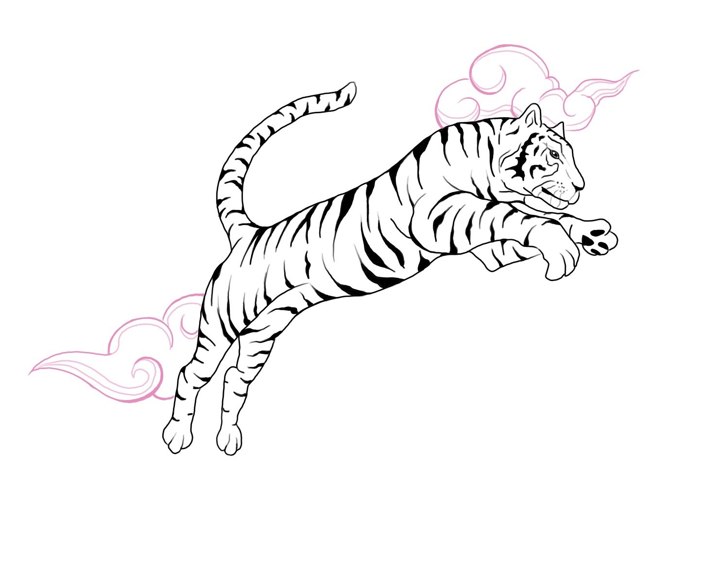 Flash-Motiv: Jumping Tiger