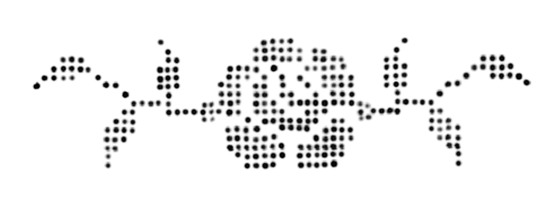 Flash-Motiv: Rose Dotwork Design